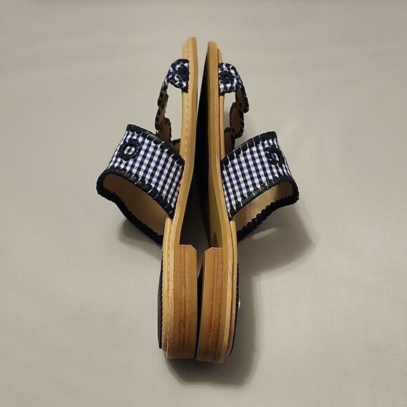 BRAND NEW JACK ROGER'S LEATHER SLIDE CAROLINE SANDALS - Picture 12 of 16